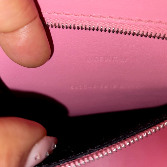 Balenciaga Hourglass Pink Crocodile-Embossed Top Handle Bag - Picture 8 of 13